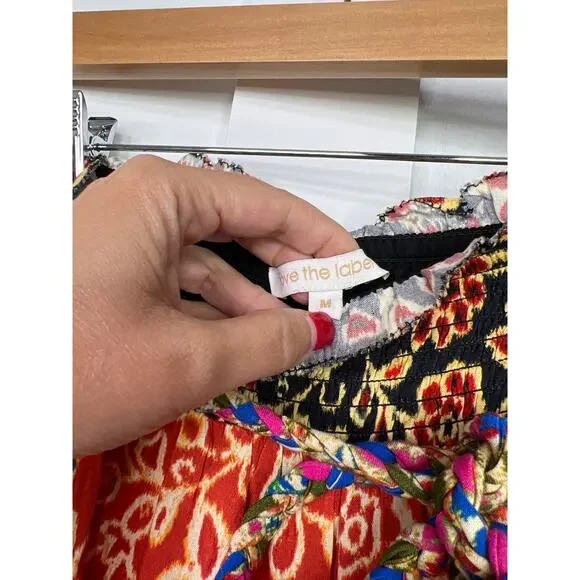 NEW Love The Label Tiered Braided Belt Romy Maxi Skirt Alesandra Mix - Picture 4 of 7